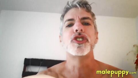 Richard Lennox shoves his ass and low hangs his balls in your face after shrinking yo