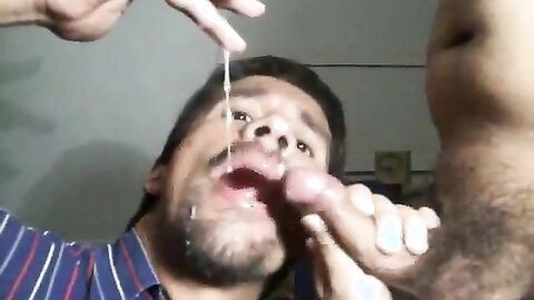 Sub Deepthroats Dom's Huge Cock