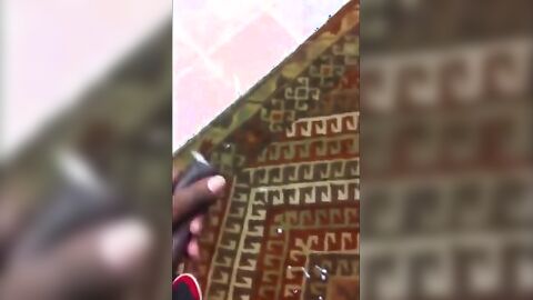 Black Amateur Strokes His Big Uncut Cock