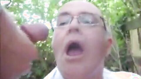 Double Fun with Daddy Outdoors