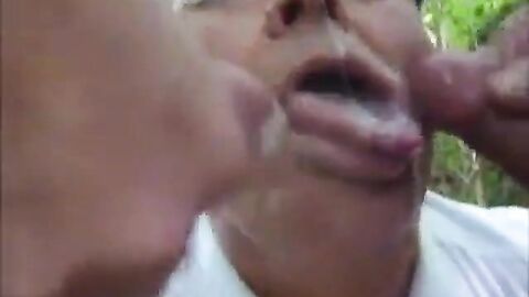 Double Fun with Daddy Outdoors