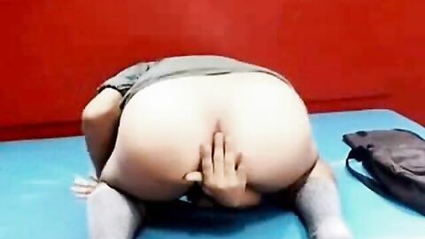 Skinny Amateur Strips on Webcam