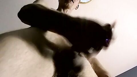 Amateur redneck takes a smoke before boning black homo