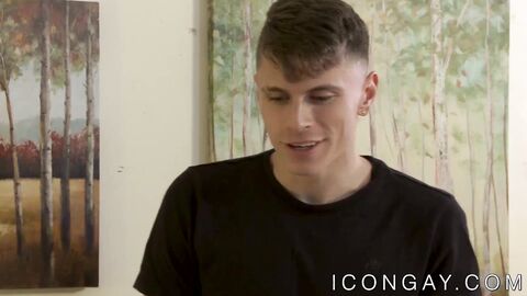 Jock Troy Accola stretched with interracial anal insertion