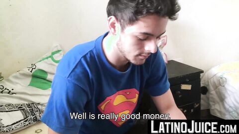 Attractive Maximiliano explodes gooey cum while getting rimmed
