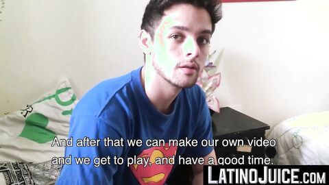 Attractive Maximiliano explodes gooey cum while getting rimmed