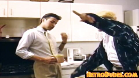 RetroDudes.com - Good looking homosexual asshole nailed from behind by hunk