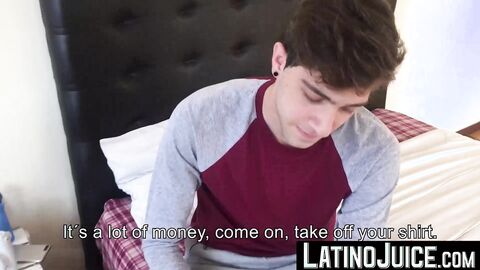 Asking my good looking roommate Arthur Joseph to ride my cock until he cums