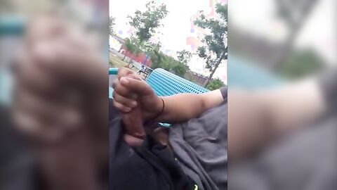 Public Masturbation Caught on Tape
