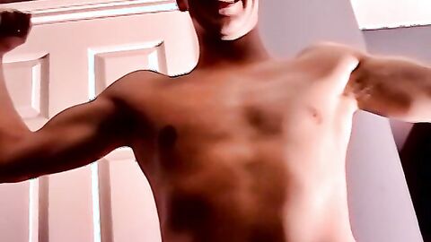 Nasty looking amateur guy plays around with hard cock