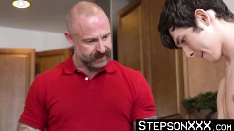 My stepdad coached me how to top and dominate my stepbro Daniel Dean