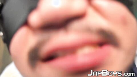 Dominant suited stud Hiroya uses Rios asshole for his personal pleasure
