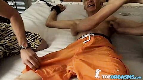 Hot Young Twink Evan Heinze Gets Tormented By Tickling His Naked Feet And Chest
