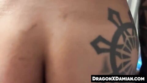 Hunk Kemono Dragons thick mushroom headed cock nests inside my ass