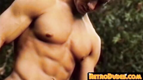 RetroDudes.com - Vintage cock suckers enjoy steamy bareback sex with cumshot