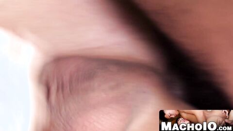 MachoIO.com - Hung homo ass bangs Latino twink and sprays him with hot cum