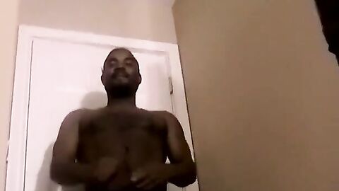 JoeSchmoeXXX.com - Hot black stud KG strokes his thick cock in his solo cam show