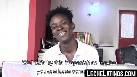 LecheLatinos.com - Jamaican stud sucks cock before barebacking a homo with his big bl