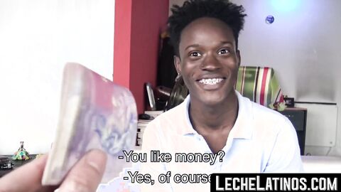 LecheLatinos.com - Jamaican stud sucks cock before barebacking a homo with his big bl
