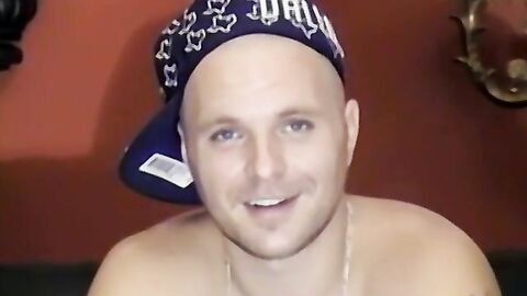 Solo amateur toys with his throbbing cock and cums