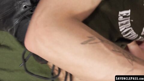 Jake Lotti and Loick Gauthier fills the barracks with their moans