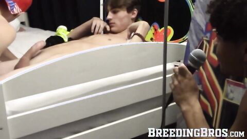 Hot and steamy blowjob and barebacking by horny twinks