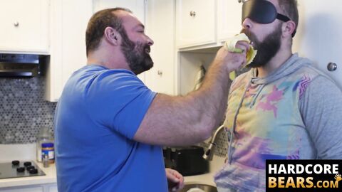 HardcoreBears.com - Grizzly fat bear cock polished hard by his hairy and nasty cub