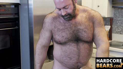 HardcoreBears.com - Grizzly fat bear cock polished hard by his hairy and nasty cub