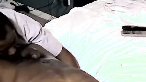 Black mature has mouth filled with BBC and cum afterwards