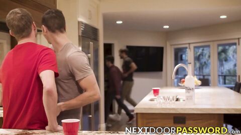 Stud gives blowjob before having his ass penetrated raw
