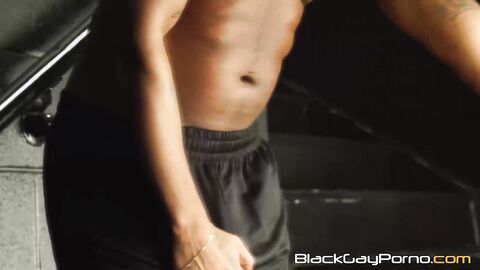 Slutty inked bottom Hakunabad offers his cock starved asshole to BBC stud Romance