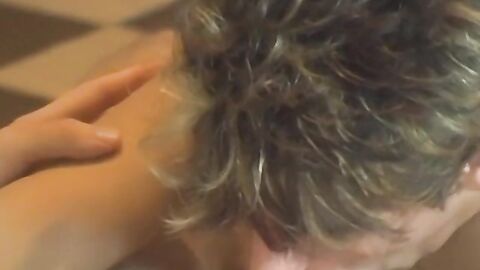 Handsome twink Sean Corwin sucking big rock hard cock