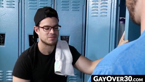GayOver30.com - Dominant daddy dustin takes charge pounding Jason's ass hard