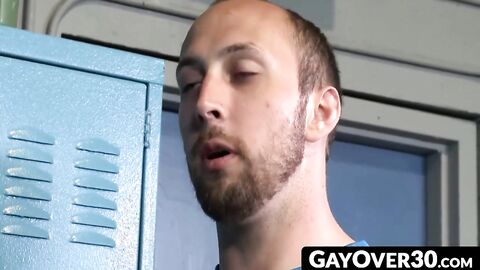 GayOver30.com - Dominant daddy dustin takes charge pounding Jason's ass hard