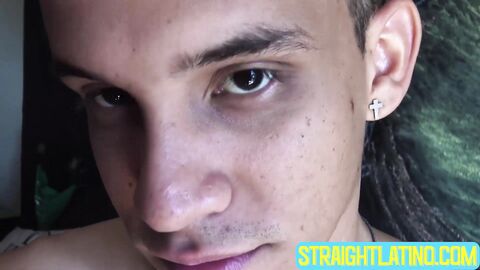 Innocent stud Jota exposes his uncut dick and masturbates in front of me