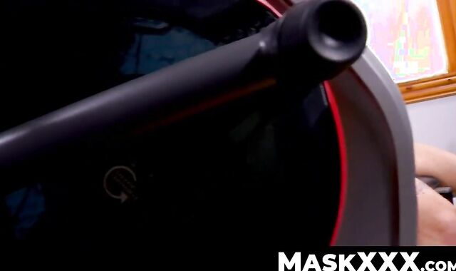 MaskXXX.com - Ripped jock's gym masturbation session is a real workout