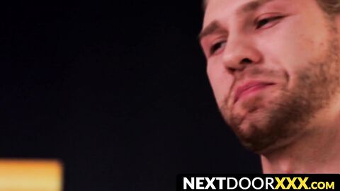 NextDoorXXX.com - Young man wakes up to his lover's mouth wrapped around his cock