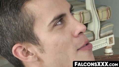 FalconsXXX.com - Muscular and tattooed hunks engage in a raw anal threesome encounter