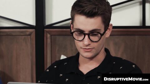 DisruptiveMovie.com - Justin Matthews bareback drills nerd Trevor Harris' tight virgi