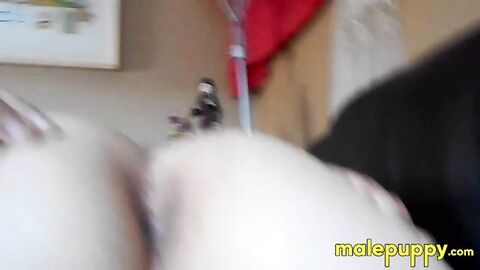 Leo Blue pulls off his gay underwear to check if theres anything wrong with his butth