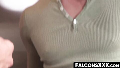FalconsXXX.com - Passionate anal penetration with inked hunk Andrea Suarez in a hot s