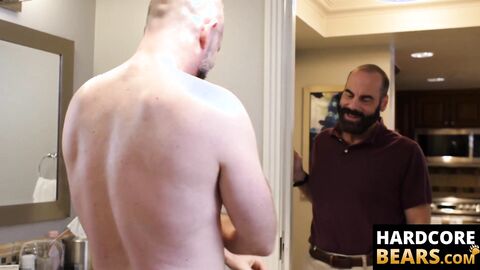 HardcoreBears.com - Hairy bear shoves his fat cock up his lover's nasty ass vigorousl