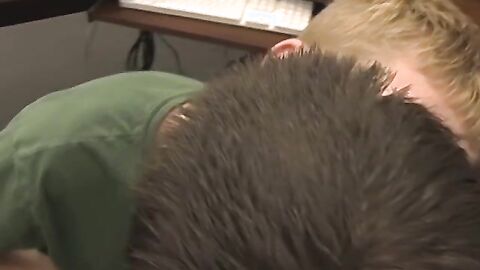 Petite teen Nevin Scott enjoys passionate kissing before BJ