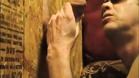 First Gloryhole Experience with a Black Man