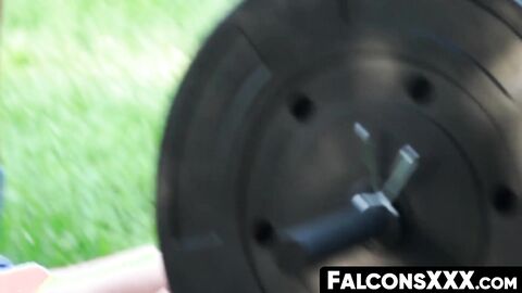 FalconsXXX.com - Handsome homosexuals enjoy outdoor cock sucking and raw anal sex