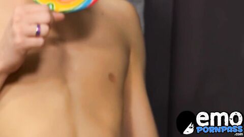 Seductive emo gay ravaged by Kyler Moss before nasty facial