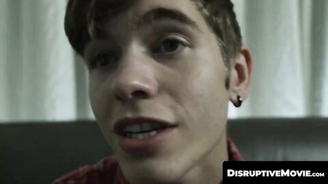 DisruptiveMovie.com - Twinks Hoss Kado and Levi Rhodes cover jock Kyle Connors' face