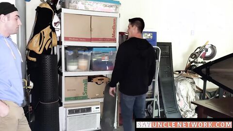 SayUncleNetwork.com - Shoplifting jock's ass gets rimmed and banged to avoid charges