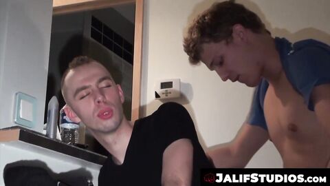 Kameron Frost slides his dick deep into Jonathan Darko tight ass