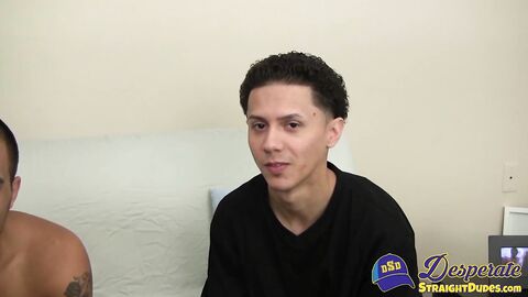 Straight Latinos Rafael and Alex  are sucking dicks for the first time